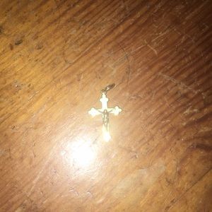 Gold cross necklace